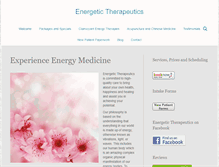 Tablet Screenshot of energetictherapeutics.com